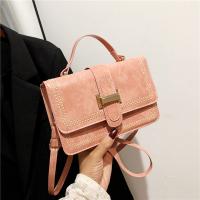 PU Leather Box Bag Handbag attached with hanging strap PC