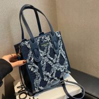 Denim Handbag soft surface & attached with hanging strap PC