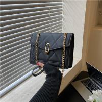 PU Leather Shoulder Bag with chain & soft surface PC