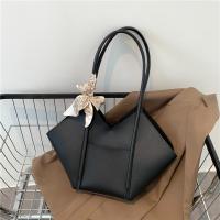 PU Leather with silk scarf Shoulder Bag soft surface PC