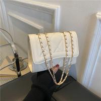 PU Leather Shoulder Bag with chain & soft surface PC