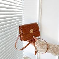 PU Leather Box Bag Shoulder Bag soft surface PC