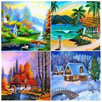 Canvas without frame & DIY Diamond Painting handmade PC