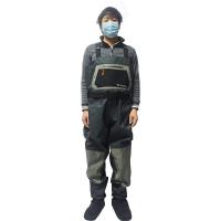 Polyester Wader Pants, Solide, Grau,  Stück