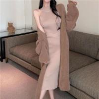 Polyamide Slim Sexy Package Hip Dresses Solid PC