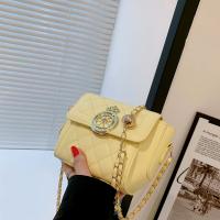 PU Leather Crossbody Bag with chain & soft surface PC