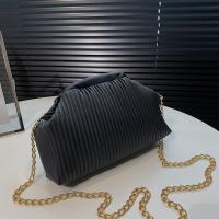 PU Leather Crossbody Bag with chain & soft surface PC