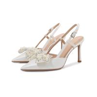 Soie Chaussures à talons hauts Blanc Paire