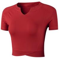 Poliéster Mujeres Yoga Tops, labor de retazos, Sólido, más colores para elegir,  trozo