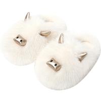 Peluche Pantoufles en coton Pvc teint nature Solide plus de couleurs pour le choix Paire