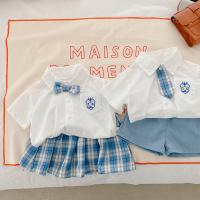 Coton Ensemble de vêtements pour enfants Broder pièce