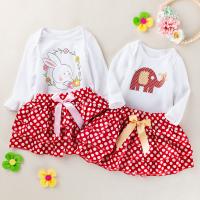 Katoen Baby kleding set Rok & Teddy ander keuzepatroon Instellen