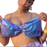 PU kůže Camisole bowknot vzor Blu kus