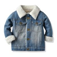 Coton Manteau d’enfants bleu clair pièce