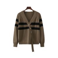 Fil à noyau Manteau pull Tricoté Rayé plus de couleurs pour le choix : pièce