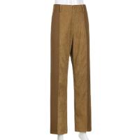 Corduroy Slim & Plus Size Women Casual Pants patchwork Solid PC