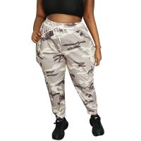 Polyester Pantalons décontractés femmes Imprimé Camouflage pièce