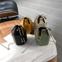 PU Leather Bucket Bag Crossbody Bag with chain PC