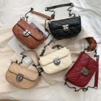 PU Leather Saddle Crossbody Bag soft surface PC