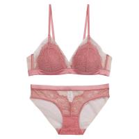 Polyamide & Nylon Push Up Bra and Panties Set & breathable plain dyed Solid Set