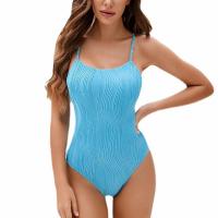 Polyester Maillot de bain d’une seule pièce Solide bleu ciel pièce