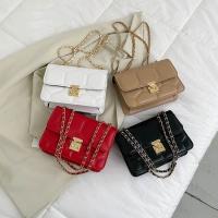 PU Leather Box Bag Shoulder Bag with chain PC