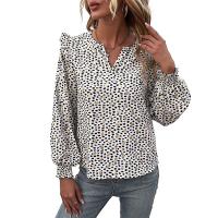 Polyester Slim Women Long Sleeve Blouses printed PC