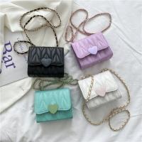 PU Leather Box Bag Crossbody Bag with chain PC