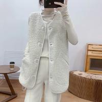 Polyester Slim Women Vest patchwork Solid PC