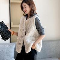 Polyester Slim Women Vest patchwork patchwork PC