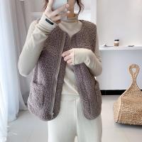 Polyester Slim Women Vest & thermal patchwork Solid PC