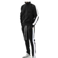 Polyester Herren Sportswear Set, Lange Hose & Mantel, Solide, mehr Farben zur Auswahl,  Festgelegt