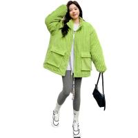 Polyester Women Parkas & thermal patchwork Solid PC