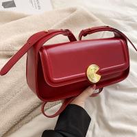 PU Leather Box Bag Shoulder Bag soft surface Solid PC