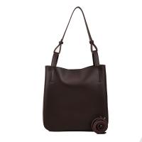 PU Leather Shoulder Bag large capacity & soft surface Solid PC