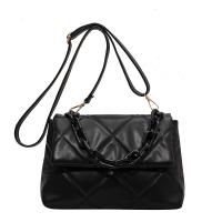 PU Leather Box Bag Crossbody Bag soft surface Argyle PC