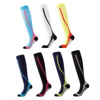 Nylon Women Knee Socks & sweat absorption & breathable jacquard Solid Lot