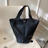 PU Leather Bucket Bag Shoulder Bag soft surface PC