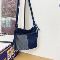 Denim Concise Crossbody Bag soft surface blue PC