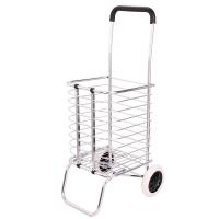 Aluminium Alloy foldable Shopping Trolley portable silver PC