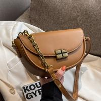 PU Leather Saddle Shoulder Bag soft surface PC