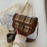 Cloth Concise Crossbody Bag soft surface plaid PC