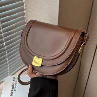 PU Leather Saddle Shoulder Bag soft surface PC