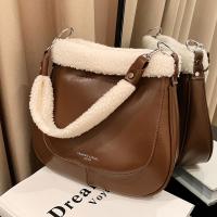 PU Leather Bucket Bag Shoulder Bag soft surface PC