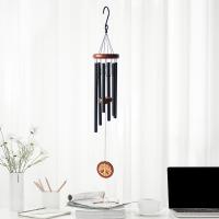 Metal Ornamentos de Windbell, negro,  trozo