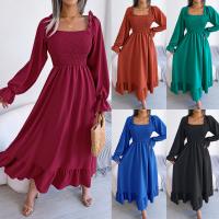 Mousseline Robe d’une seule pièce Solide plus de couleurs pour le choix pièce