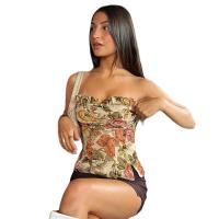 Polyester Tube Top Imprimé Floral multicolore pièce