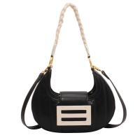 PU Leather Easy Matching Shoulder Bag attached with hanging strap Solid PC