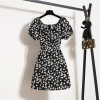 Acetate Fiber A-line One-piece Dress & loose printed shivering PC