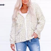 Polyamide Waist-controlled Women Jacket printed leopard PC